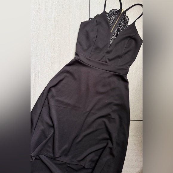 Black high low formal dress - Picture 4 of 8